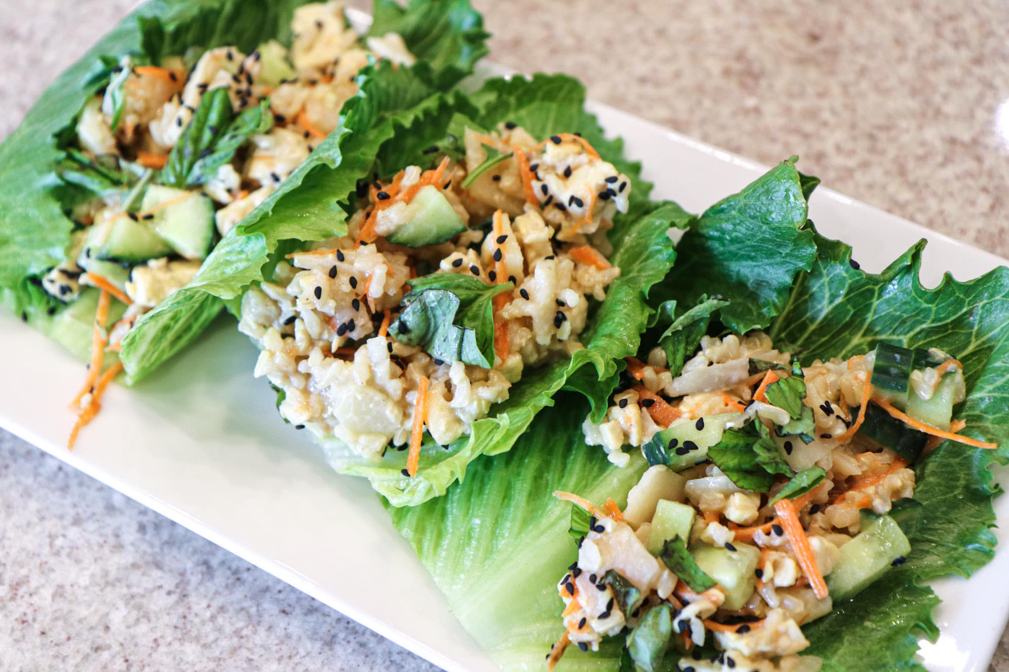 Ginger Tempeh Lettuce Cups – Well Your World