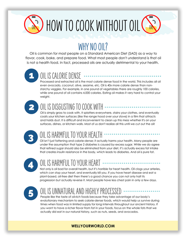 Download Our FREE Guide on How To Cook Without Oil