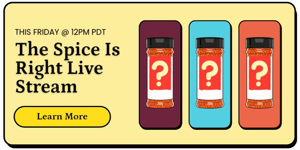 The Spice Is Right Live Stream
