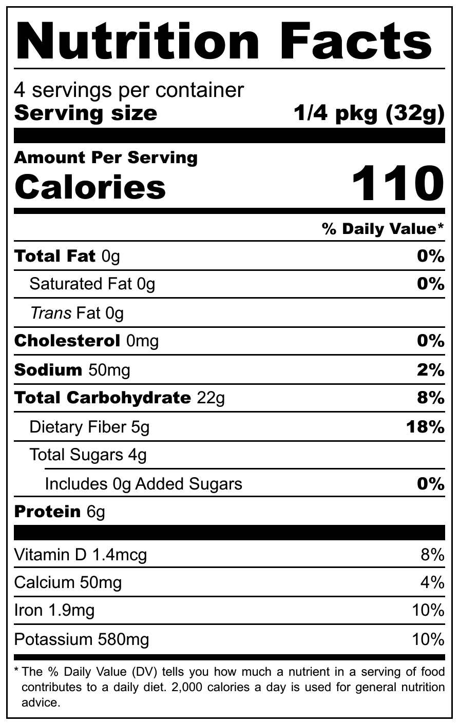 Nutrition Fact sheet