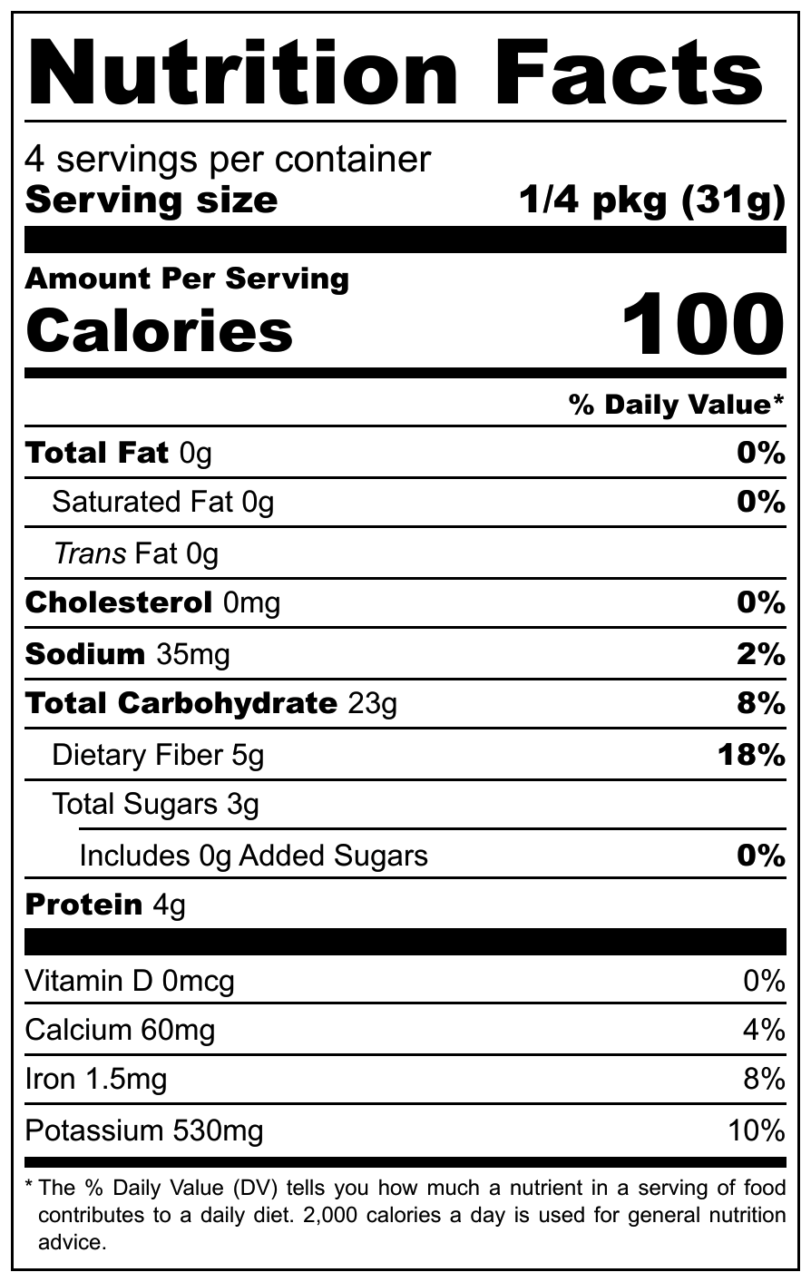 Nutrition Fact sheet