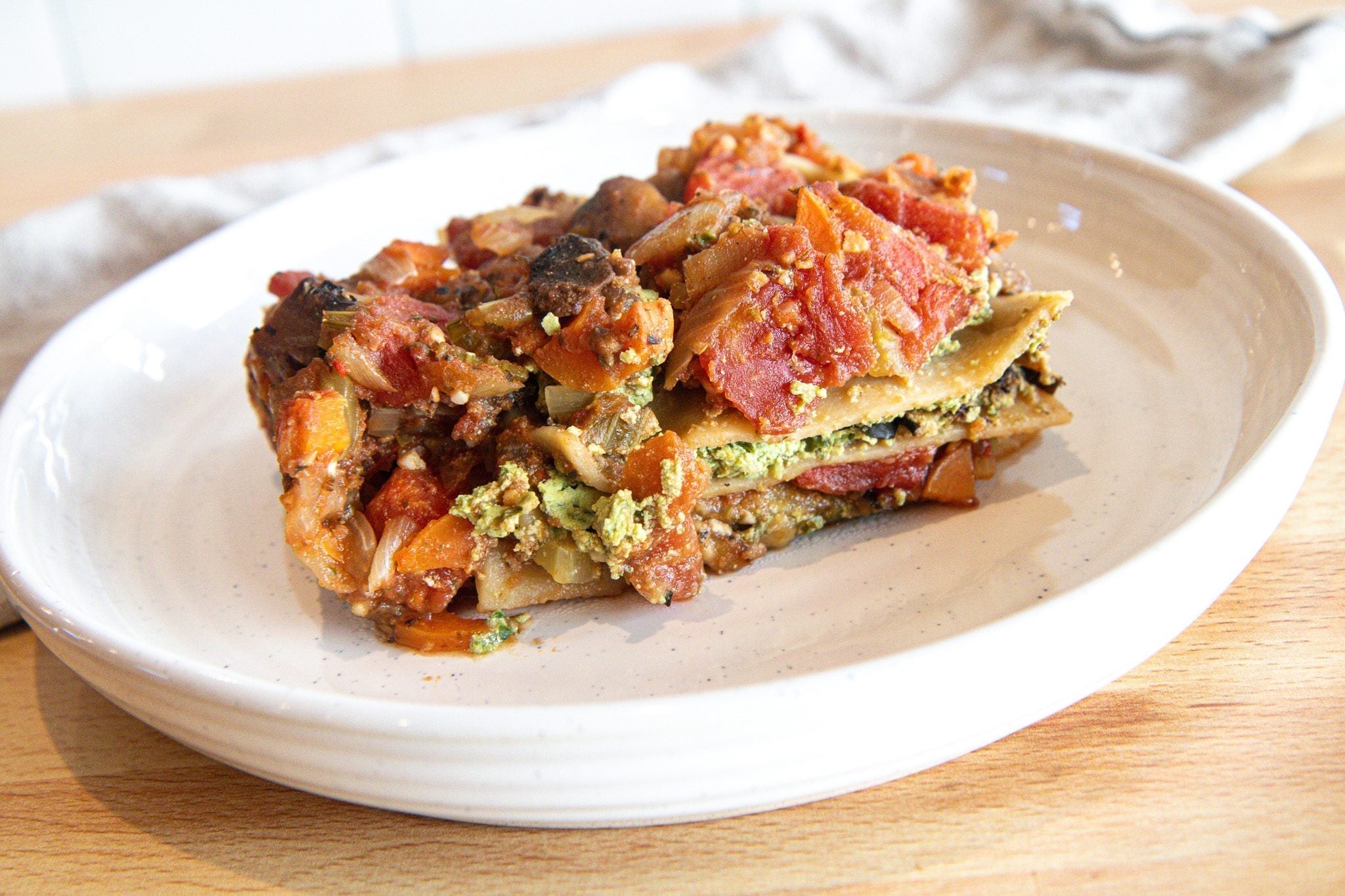Tofu Ricotta Lasagna