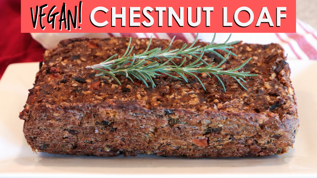 Healthy Christmas Chestnut Loaf | Vegan Oil Free