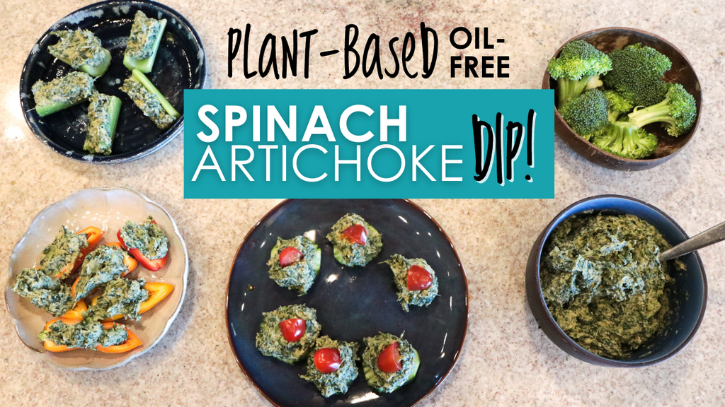 The Healthiest Spinach Artichoke Dip On The Planet | Vegan Oil Free