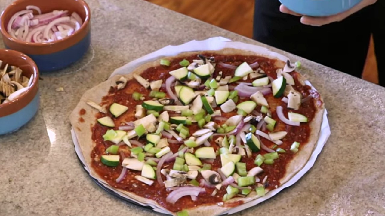 WFPB Pizza with Homemade Pizza Crust