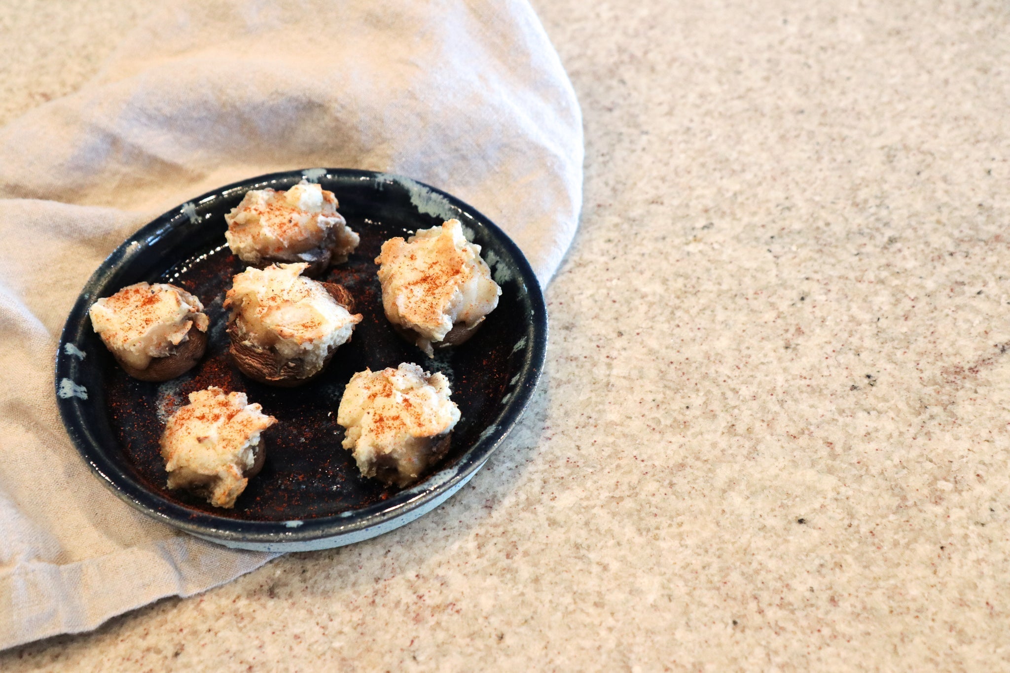 Mashed Potato Stuffed Mushrooms
