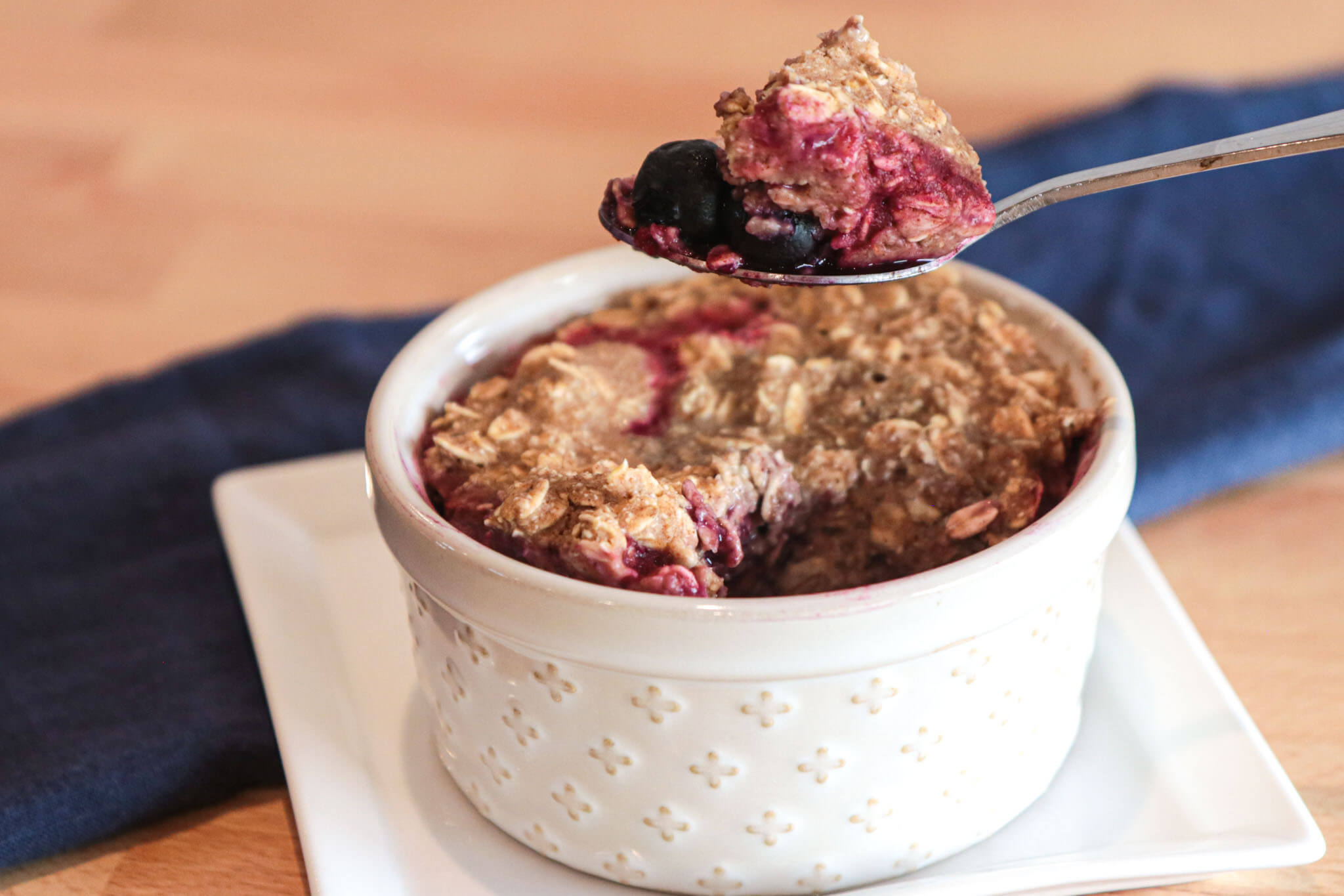 Microwave Fruit Crumble