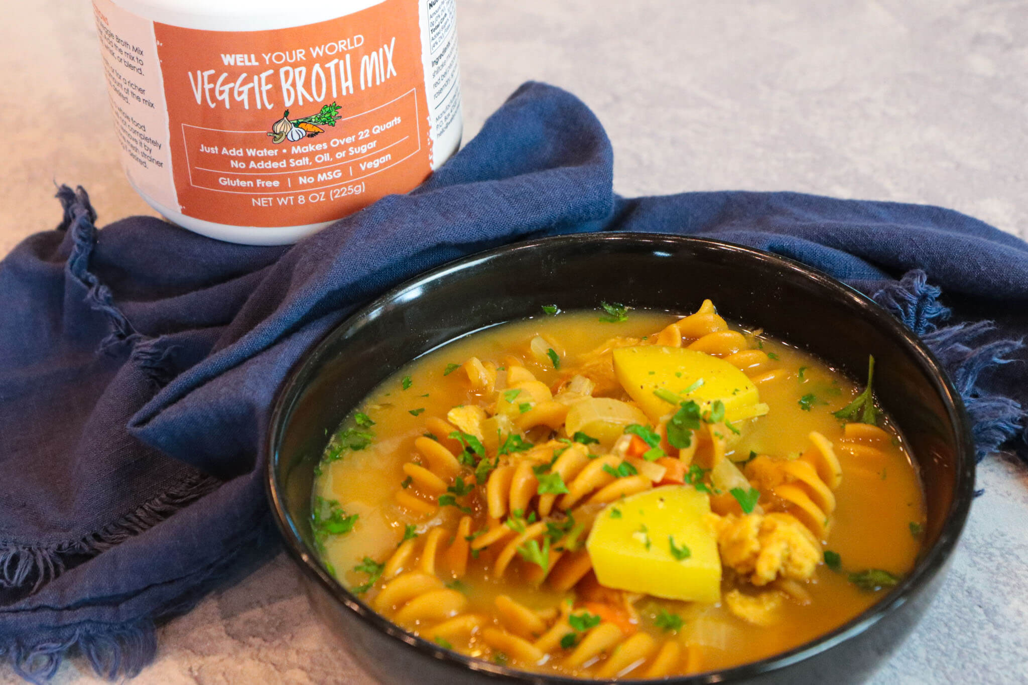 No-Chicken Noodle Soup