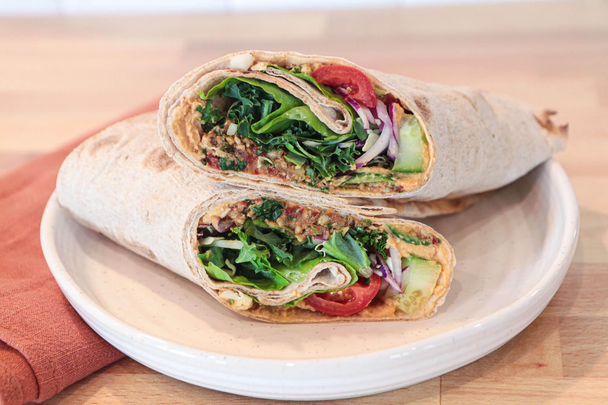 Hummus Pesto Wrap