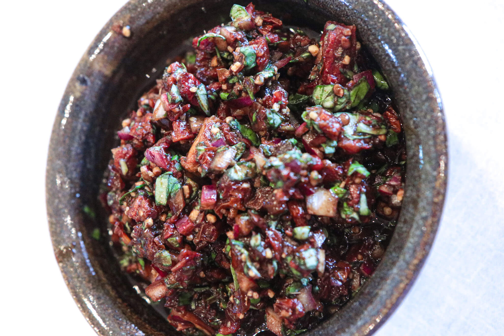 Sun Dried Tomato Basil Salsa