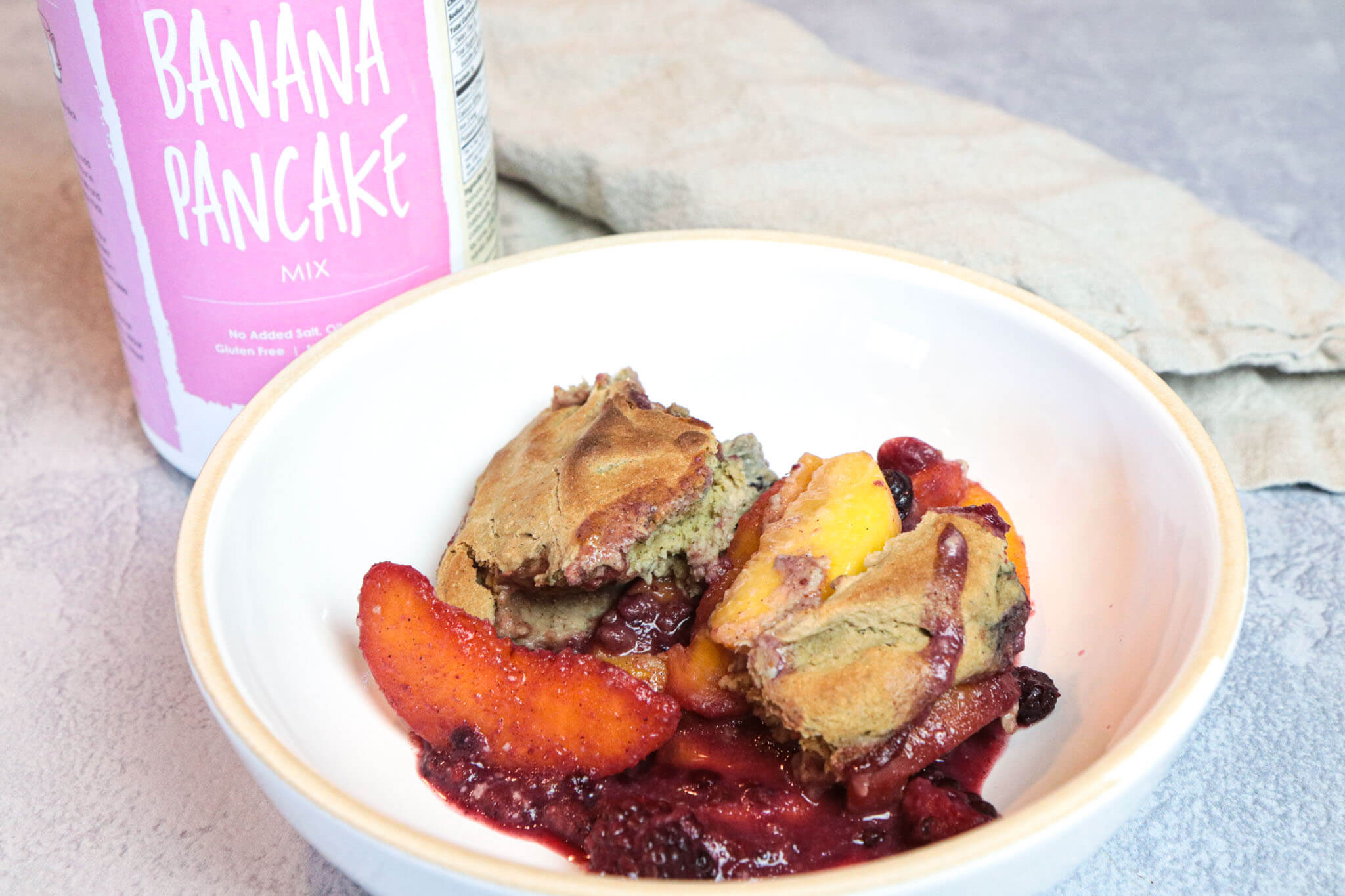 World's Easiest Fruit Cobbler