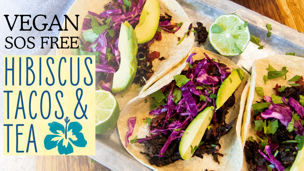 Vegan Tacos Made from Flowers! Hibiscus Tacos | Oil Free