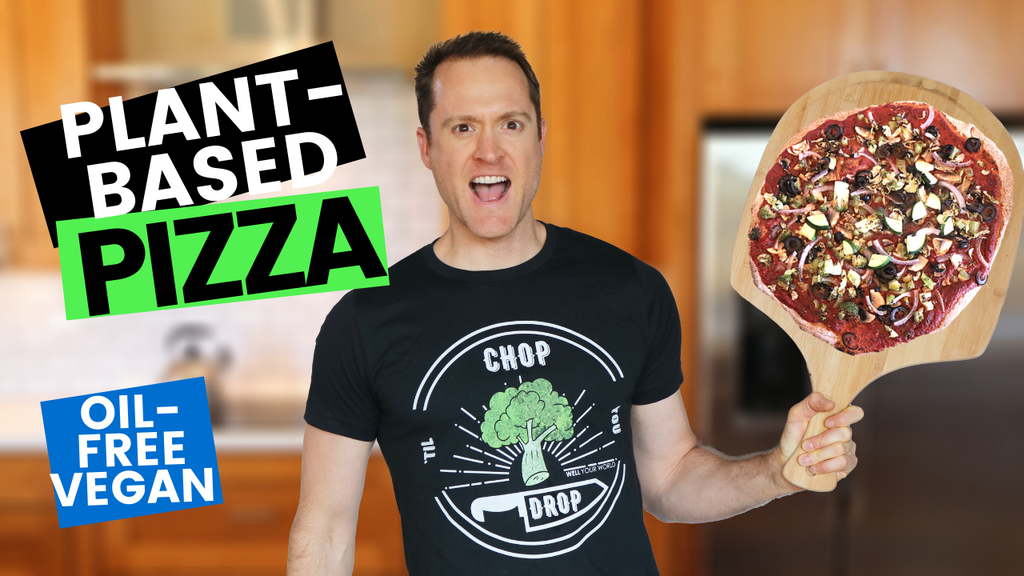 Oil Free Pizza Crust | Vegan Pizza Sauce Recipe (Healthy & Plant Based)