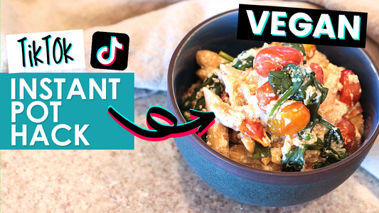 Veganizing Viral TikTok "Feta" Pasta | Healthy & Oil Free