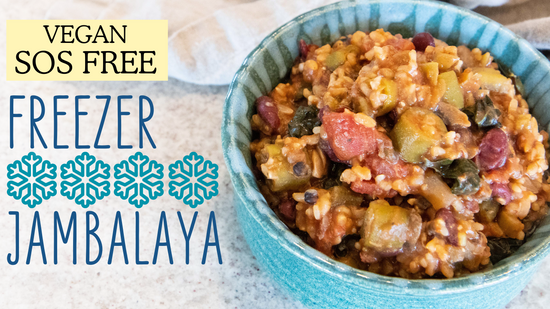 Easy No Chop Jambalaya | Vegan Oil Free