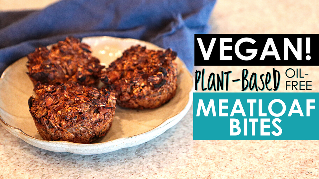 Easy Vegan Meatloaf Bites | Great For Appetizers! | Oil Free
