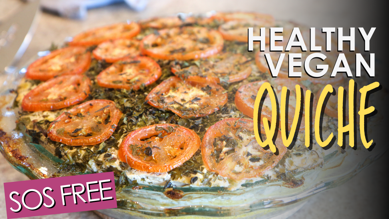 Easy Vegan Brunch! Polenta Veggie Quiche | Vegan Oil Free