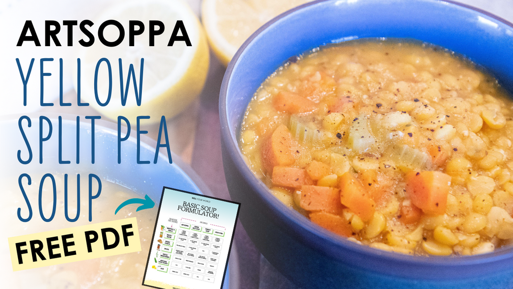 Easy PEASY Yellow Split Pea Soup | Vegan Oil Free