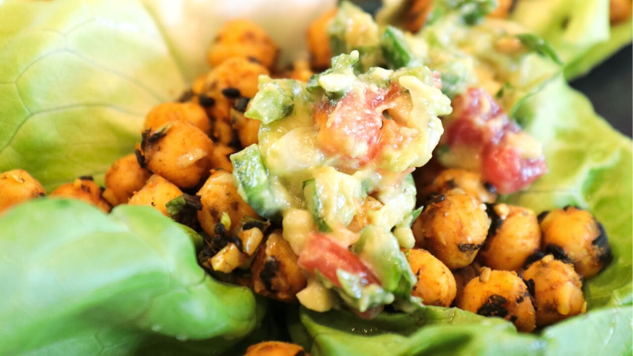 Chickpea Lettuce Cups