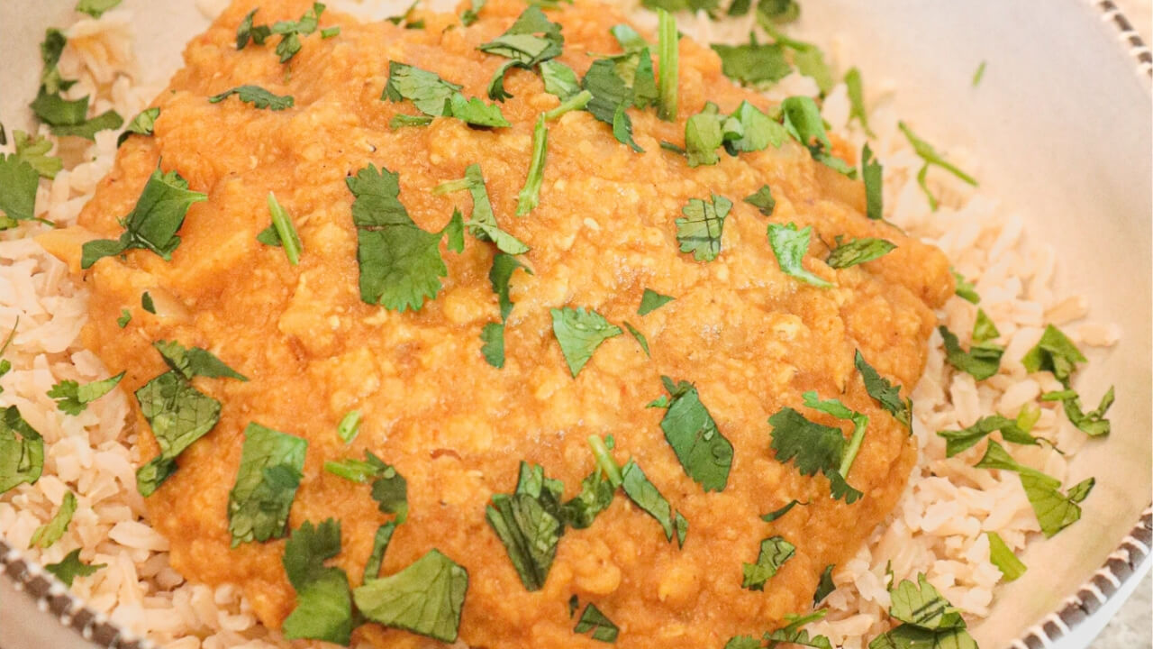 Speedy Butternut Dahl