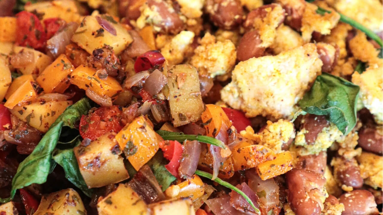 Tofu Scramble Sheet Pan