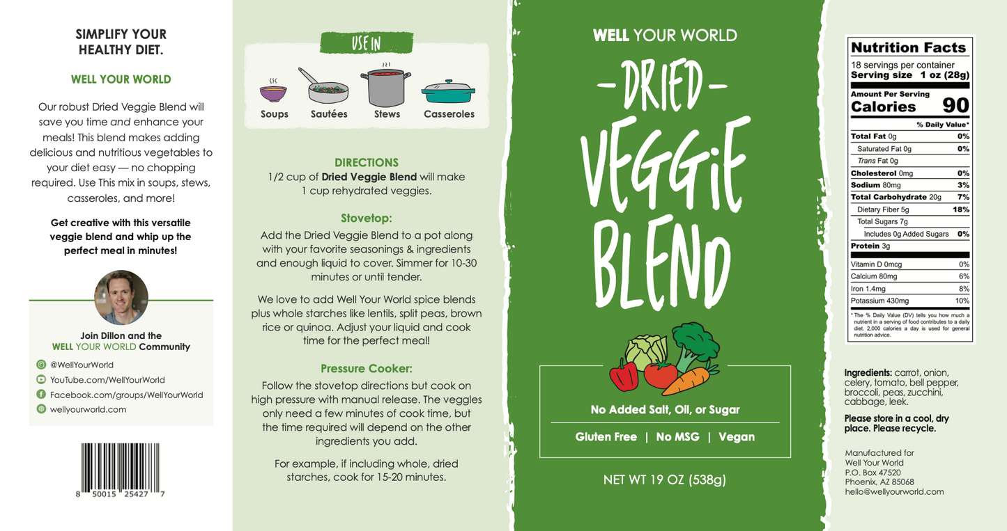 Dried Veggie Blend