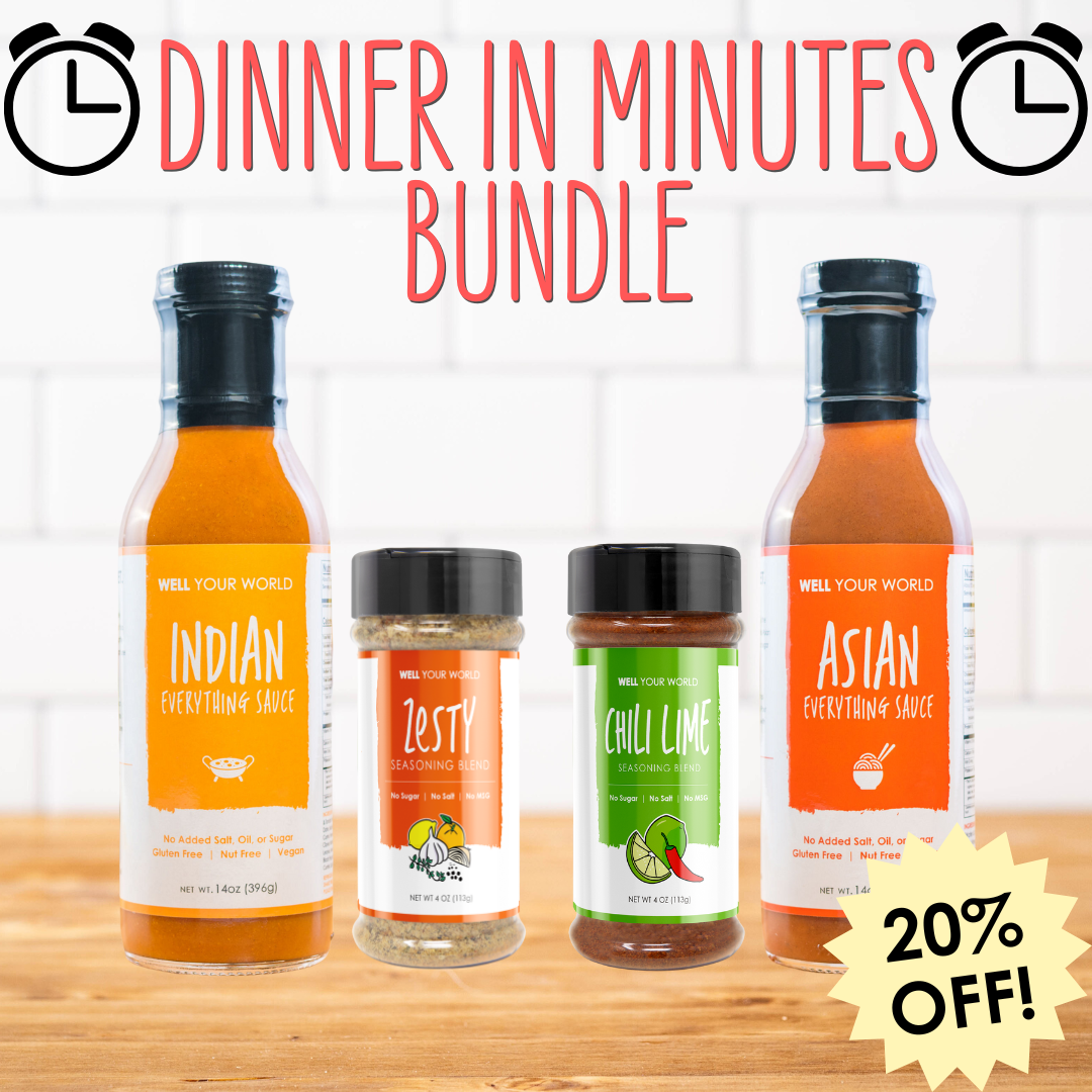 Dinner in Minutes Bundle 20% Off (Indian Everything, Asian Everything, Zesty, Chili Lime)
