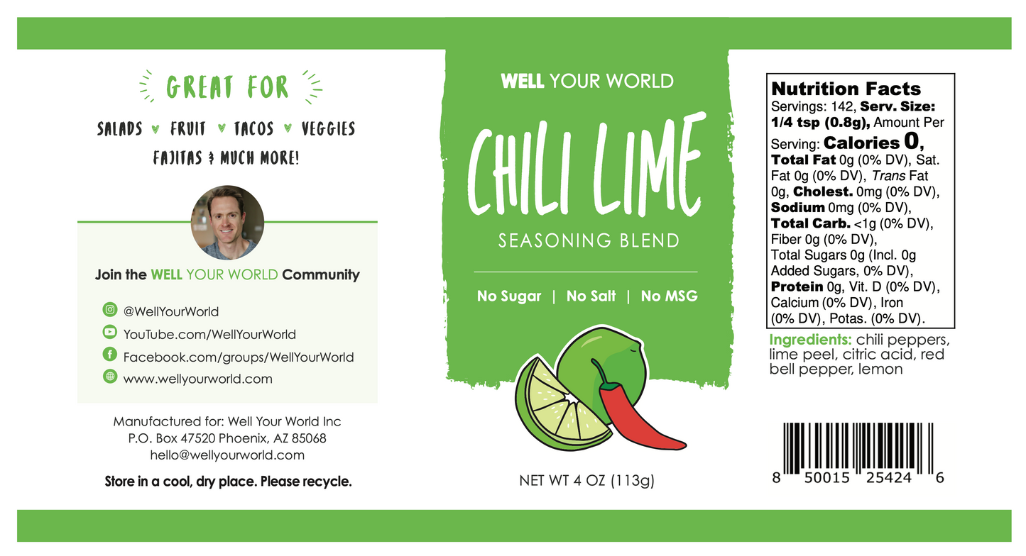 Chili Lime Seasoning Blend