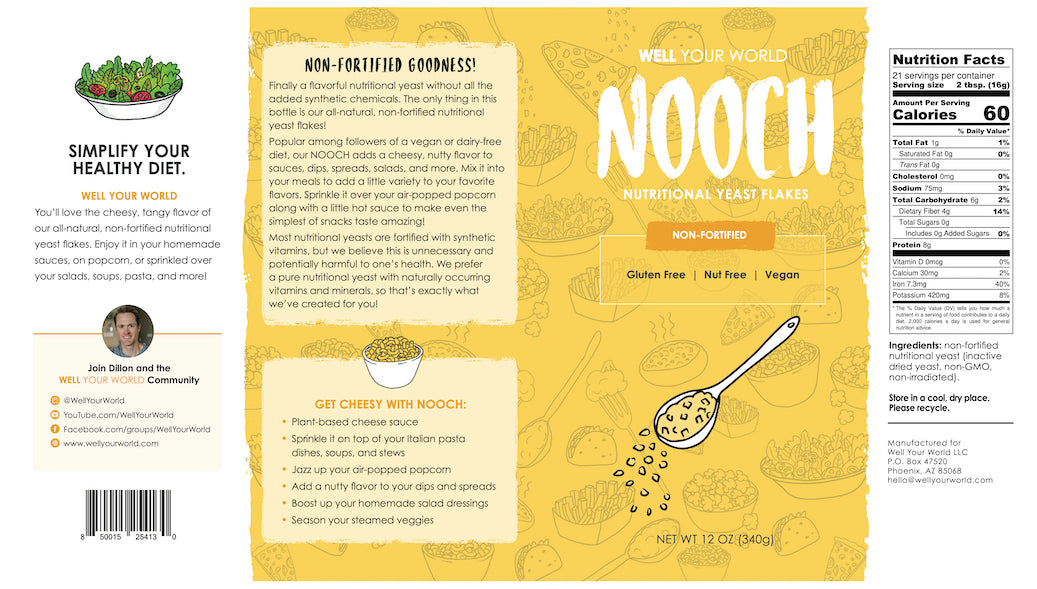 Nooch (Non-Fortified Nutritional Yeast)